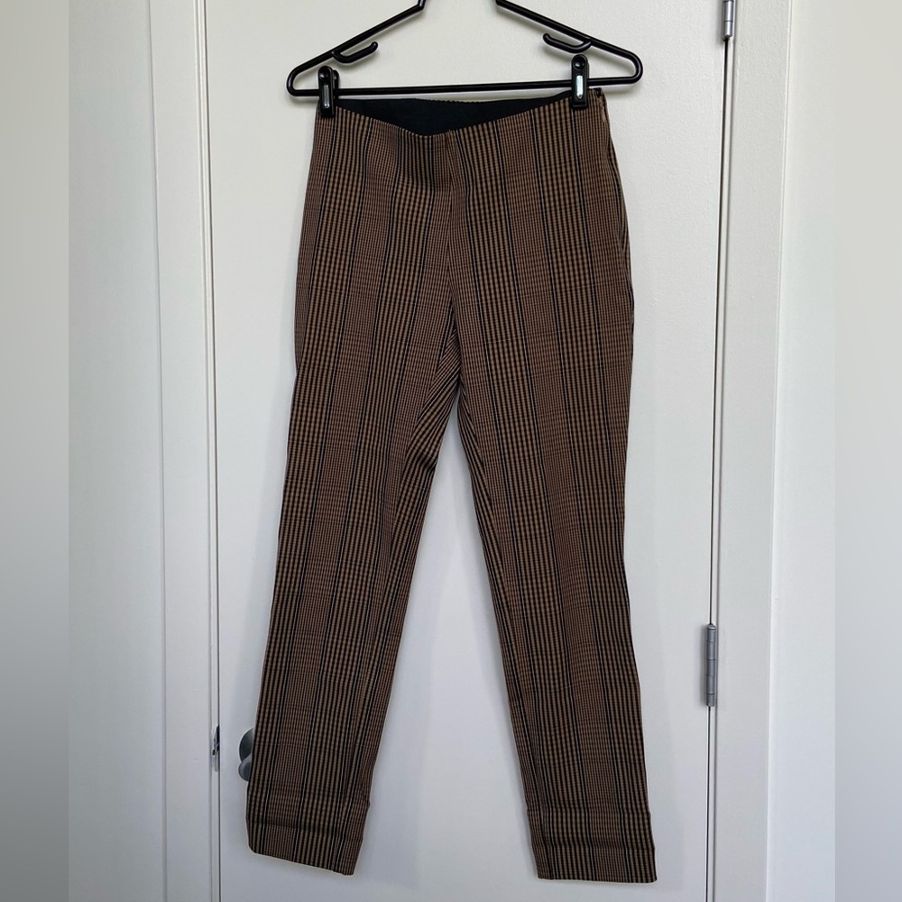 High-Rise Slim Fit Bi-Stretch Ankle Pants
